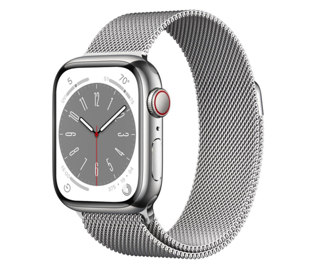 Apple Watch 8 41/Silver Steel/Silver Milanese Loop LTE - 1070976 - zdjęcie